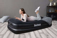 Load image into Gallery viewer, Bestway 67401 Tritech Airbed Twin Built-in AC pump, 75&quot; x 38&quot; x 18&quot;/1.91m x 97cm x 46cm
