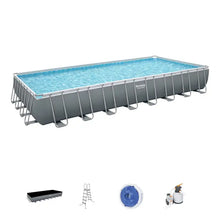 Load image into Gallery viewer, Bestway 56623 Portable Swimming Pool 31.3 ft x 16 ft x 4.3 ft / 9.56m x 4.88m X1.32m
