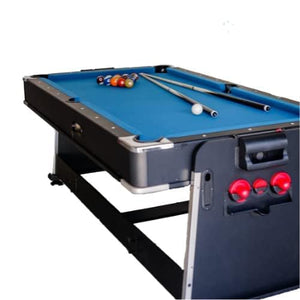 4-in-1 Multi-Functional 7ft MDF Pool Billiard Table: Air Hockey, Table Tennis, and Dining Table